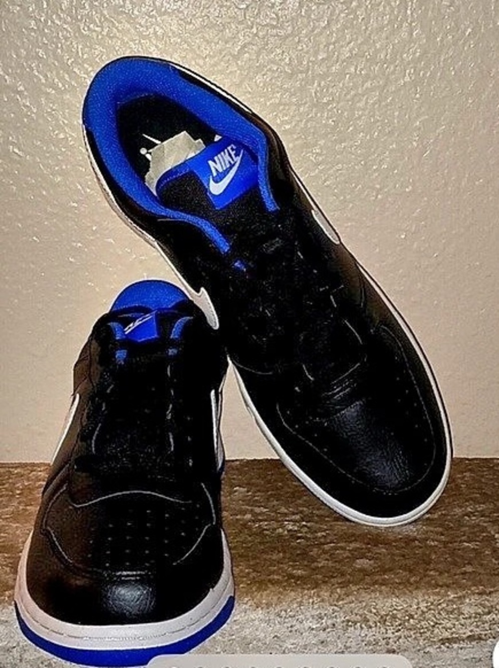 Nike Court Borough Low Recraft Sneakers Black & Blue US 10.5